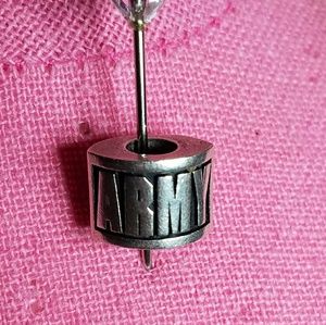 Sterling silver Army Charm